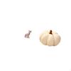 Enchanting Feline Pumpkin Sculpture Cushion Artful Animal Ornament for Fireplace Sofa Bed Bedroom