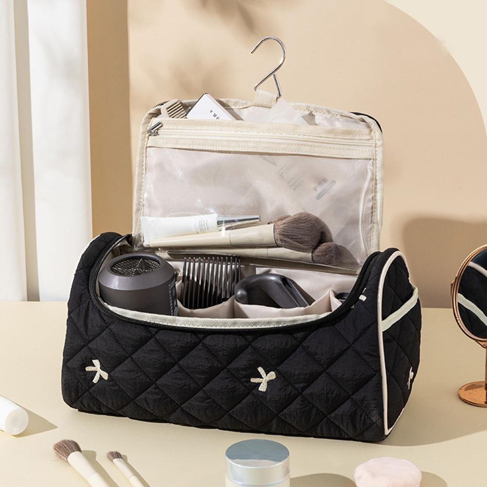 Travel Makeup Case Large Capacity Hair Dryer Storage Bag Toiletry Organizer Bag for Women Girls Daily Use