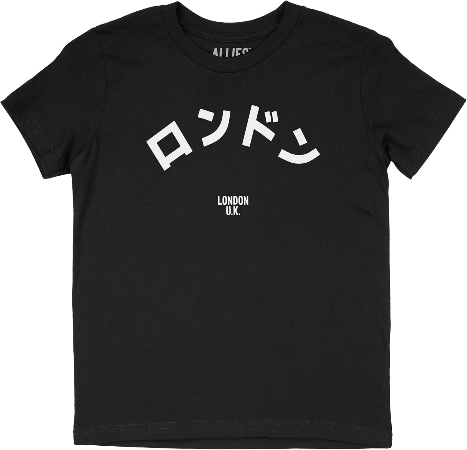 Allies London Youth T-Shirt | Japanese London England Shirt for Boys and Girls S