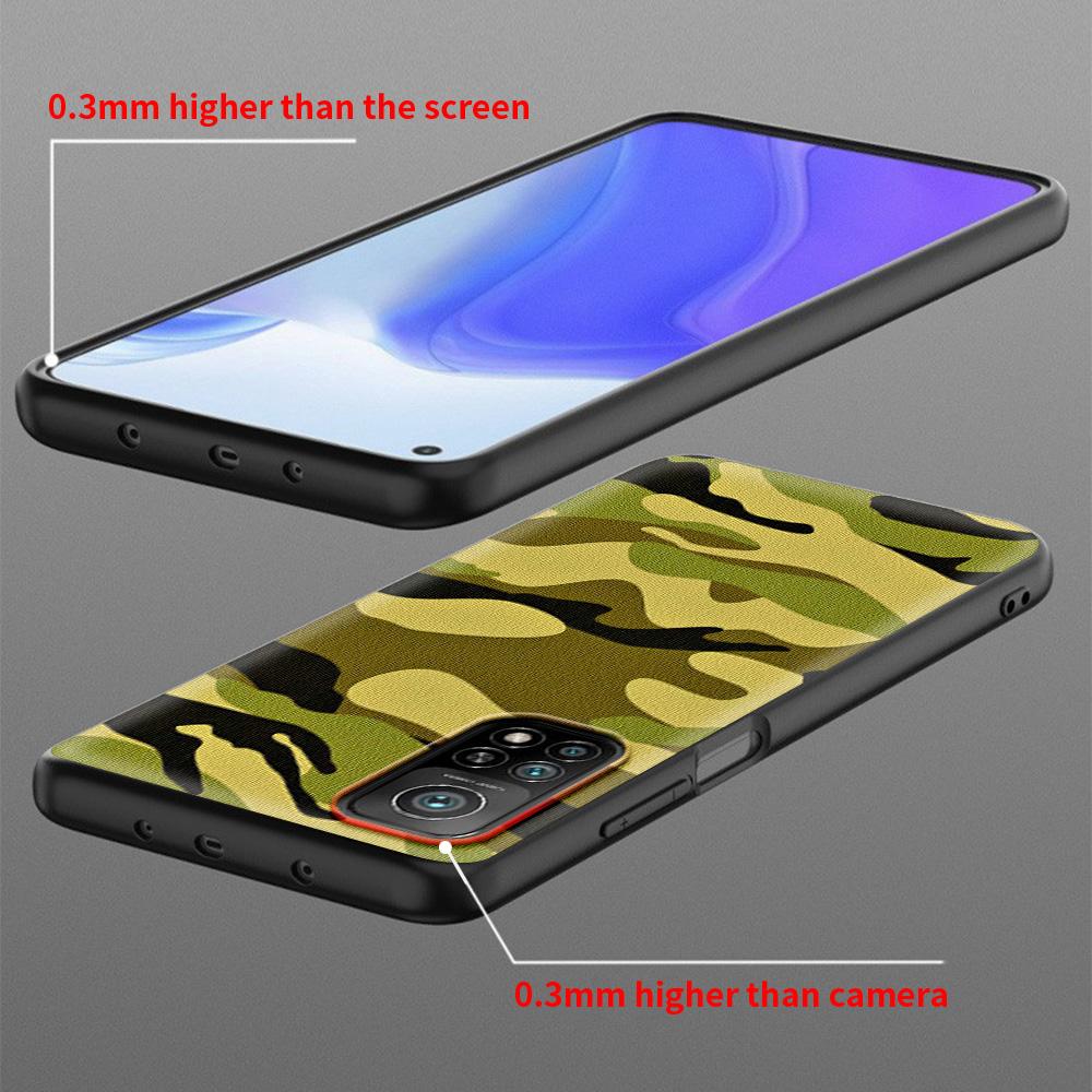 Husă pentru telefon pentru Xiaomi Mi Poco X3 NFC 10T Pro 11T 11 Lite Note 10 M3 9T F3 CC9 Husă moale A2 F1 Shell Army Military Camuflage
