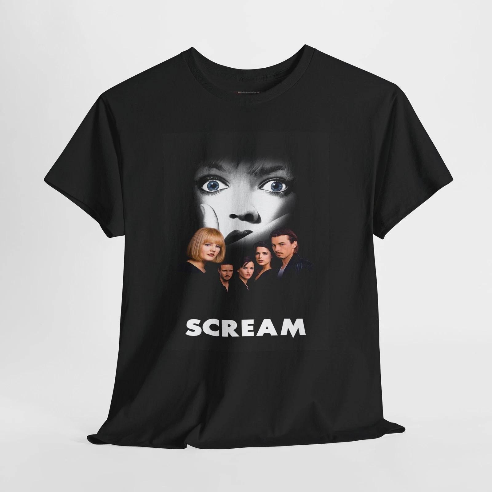 Scream 1996 Retro Movie Poster Horror Unisex Graphic T-Shirt L