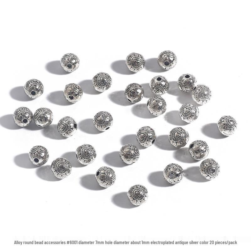 DIY Jewelry Accessories: Alloy Round Bead Spacer, Bracelet & Necklace Connectors, Pendant Buckle