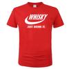 Summer Novelty Drink Whisky T Shirt Unisex Short Sleeve Fashion Hip Hop Cotton Crewneck Big Size Whiskey Print Unisex Tee Tops