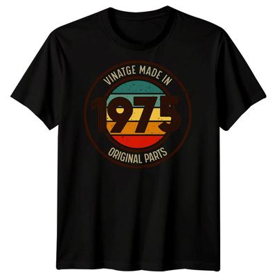 Vintage Made In 1975 Original Parts 50th Birthday Gift Mens T-Shirt