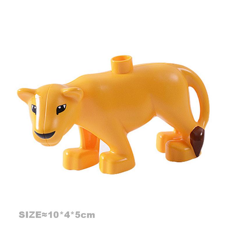 Large Size Building Blocks Cat Dog Pig Rabbit Miniature Add-Ons Fitting Blocks Farm Animals Collection Assemble Education Playthings Ideal For Kid