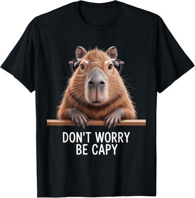 Capybara Don't Worry Be Capy Kids Adults T-Shirt