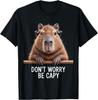Capybara Don't Worry Be Capy Kids Adults T-Shirt
