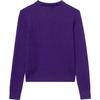Polo Ralph Lauren Sweater FW25 Mini Cable Knit Cotton Polo Collar Button Placket Pullover Long Sleeve Knit Kids Sweater Purple CWPOSWEG6820574-500