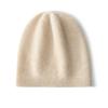 Unisex Czapka Zimowa z Kaszmiru Ciepła Jednokolorowa Modna Minimalistyczna