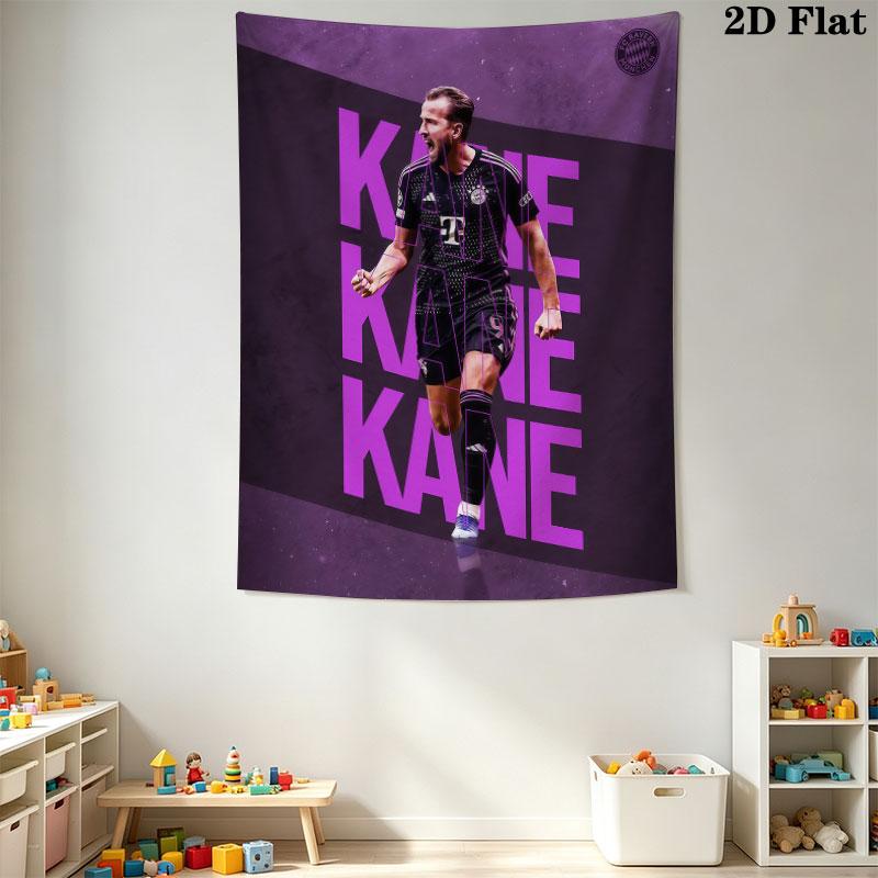 Harry Kane Icon  Wall Hanging Printed Fabric Blanket Decorative Tapestries for Bedroom Living Room Home Decor