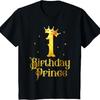 Deko zum 1. Geburtstag für Jungen Prinz 1 Jahr alt T-Shirt