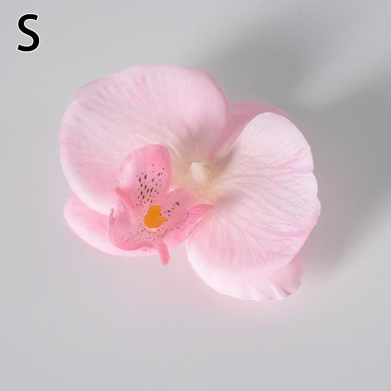 10 Stück Simulierte Gemusterte Schmetterlingsorchidee Künstliche Blumen für Heim-Zimmerdekoration Hochzeitskranzdekoration DIY Haarkarten