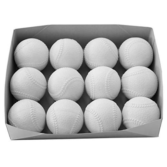 Naigai Baseball M Practice 1 Dozen White (12 Balls)