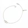 UNI.J UNIJ Tiny Ellipse Silver Anklet Iak43 [Silver]