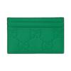 Gucci Allover Double G Logo Leather Card Holder Men's Green