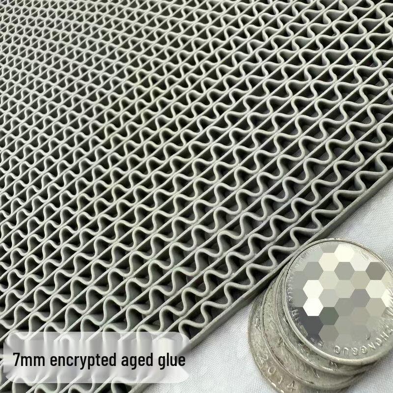 Oupuwei Уличный противоскользящий водонепроницаемый коврик с пористой сеткой, толщина 7 мм, серый 0.9m W x 2m L