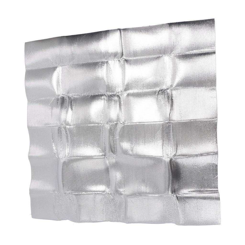 Attic Fan Seal Cover PE and Aluminum Efficient Insulation Film Dustproof Attic Vent Insulation Cover for Home 129x129cm