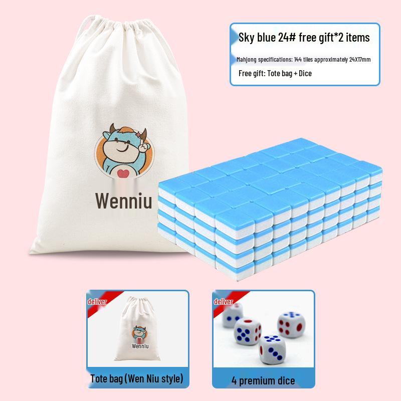Portable Mini Mahjong Set - Compact Travel and Dorm Use