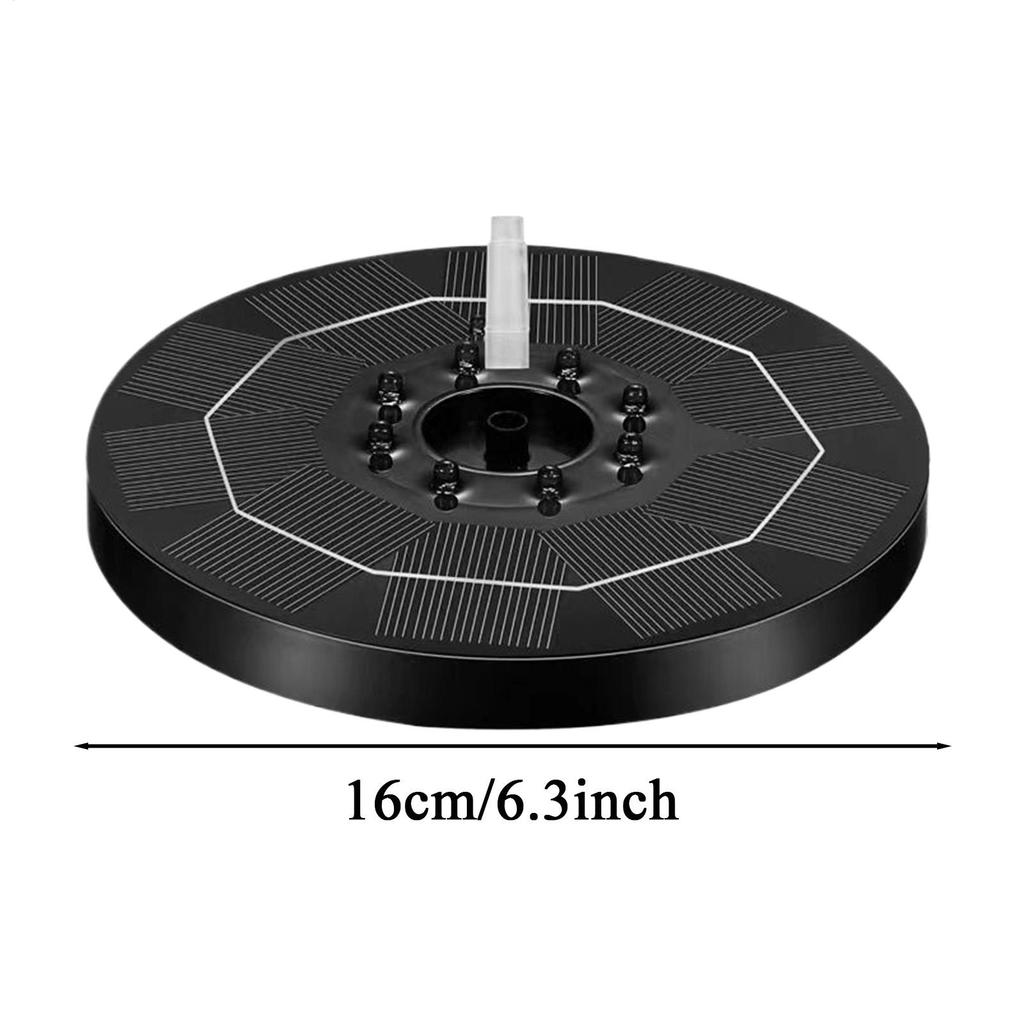 Fountain Pump Solar Bird Bath Fountain Water Pump With Lights 6 Nozzles Automatic Outdoor Birdbath Supplies For Lawn Patio Pond