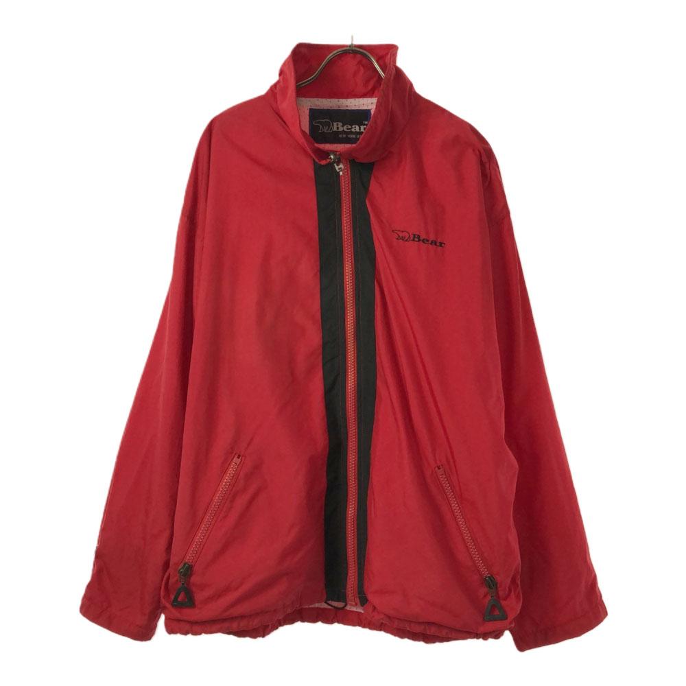 Bear 90s Nylon jacket M Red Mesh lining, old Men's Used