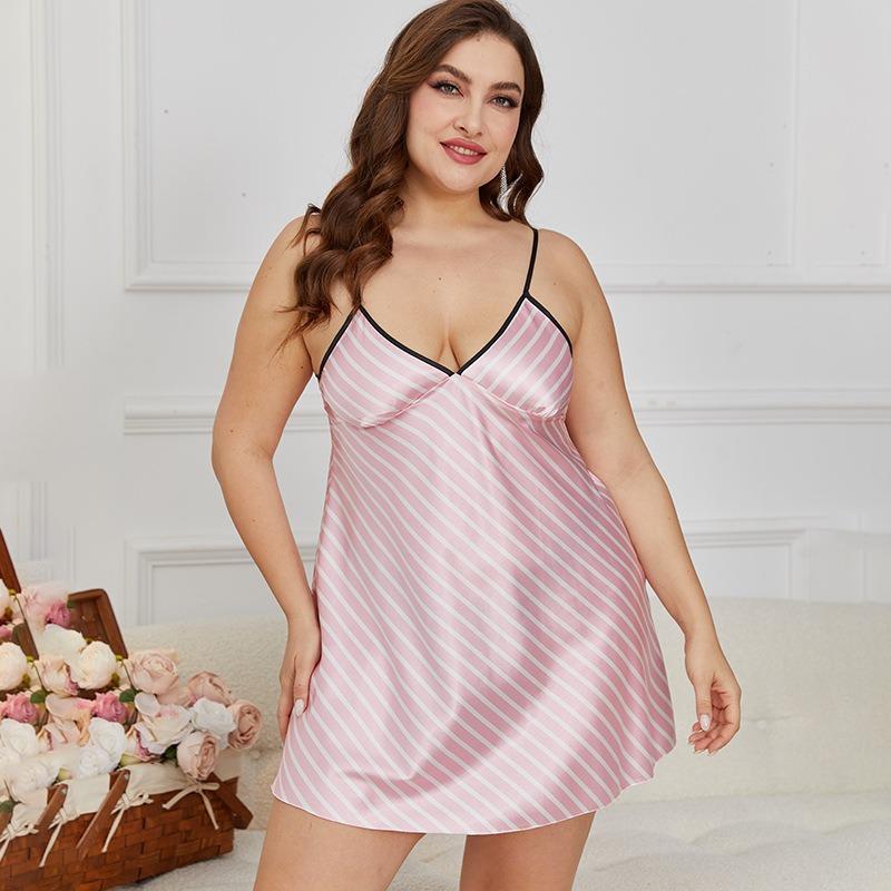 Sling Pajamas Nightgown Sexy Casual Women's Plus Size Homewear