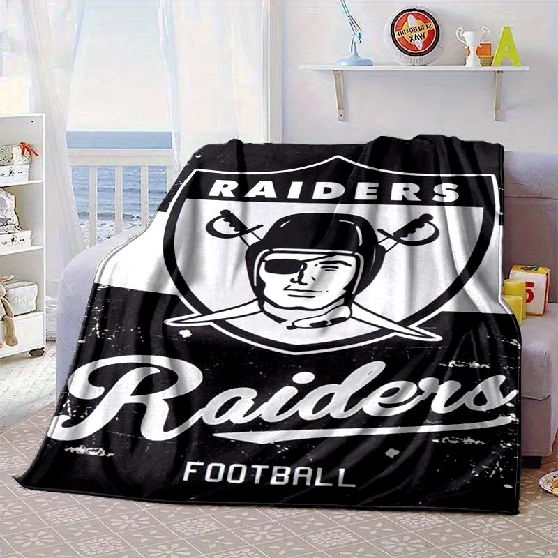 Football Club Emblem Blanket Flannel Blanket for Bed, Sofa, Camping, Hiking, Picnic Essentials, Gift for Family Fan Gifts