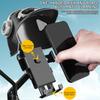 360° Rotation Sunshade Phone Holder for Motorbike Anti-Rain Adjustable Motorcycle Phone Holder Durable Motorbike Phone Mount