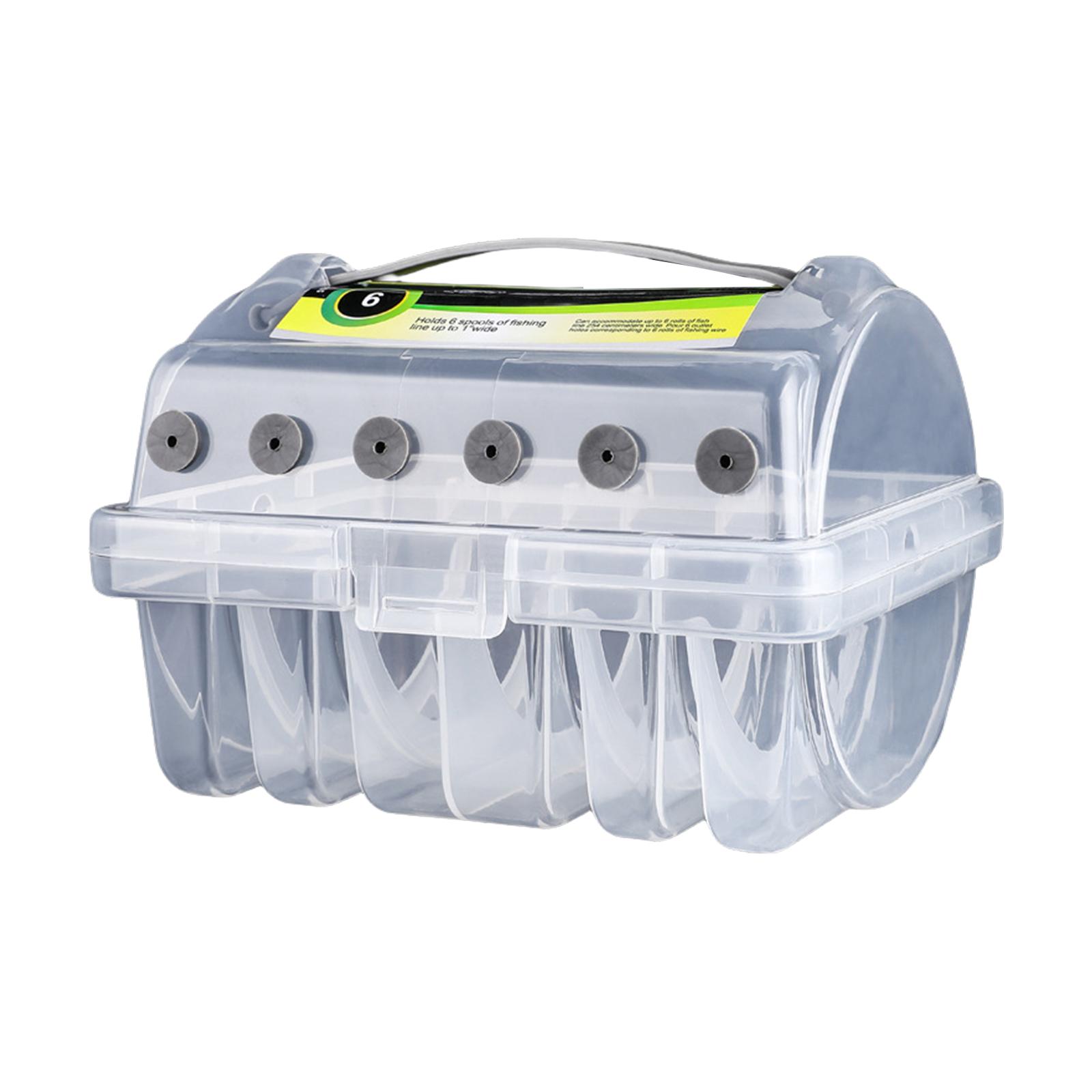 

Коробка для лески и рыболовных снастей, 6 отделений, двусторонняя, для хранения рыболовных аксессуаров, лески, крючков, коробка для хранения рыболовных инструментов