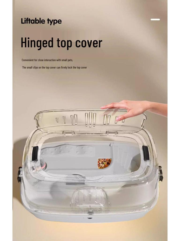 Golden Bear Luxus Acryl Hamster Villa - Extra Großer Anfängerkäfig