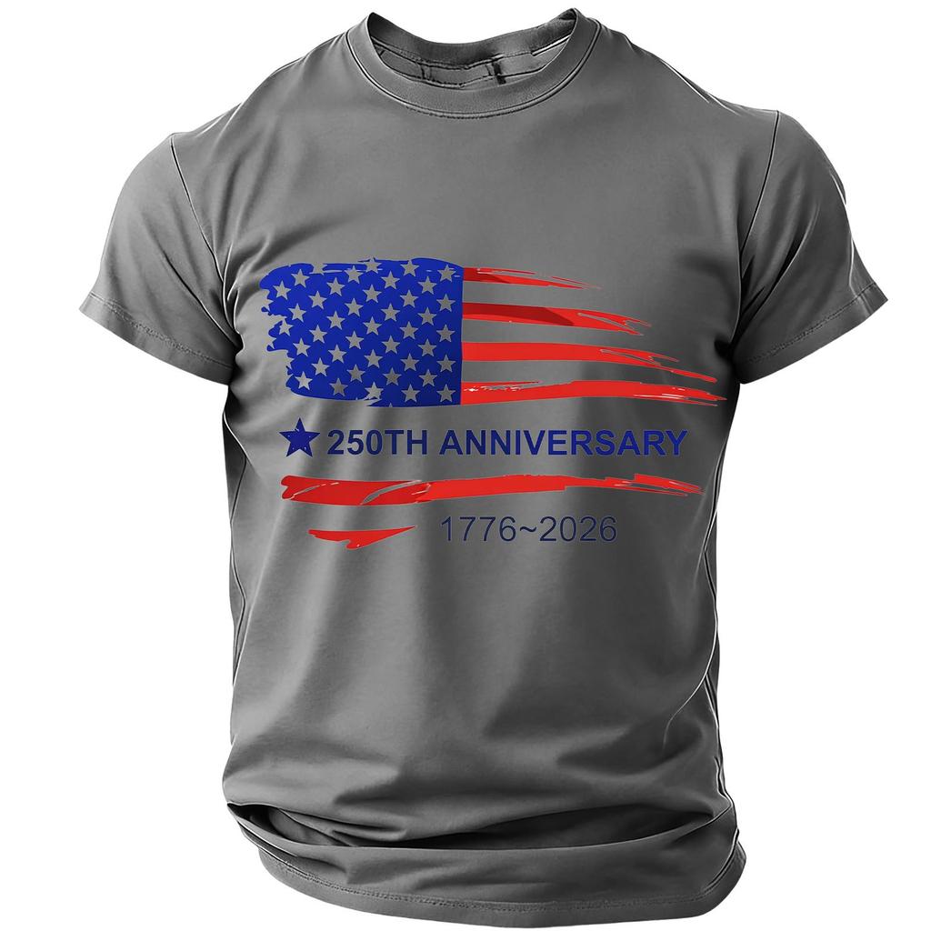 Men's Casual Round Neck Short Sleeve T-Shirt