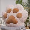 40cm polštářek Bear Cat Paw se dvěma otvory flanelová přikrývka Barevný nadýchaný polštář pro zahřívání rukou pro zvířata