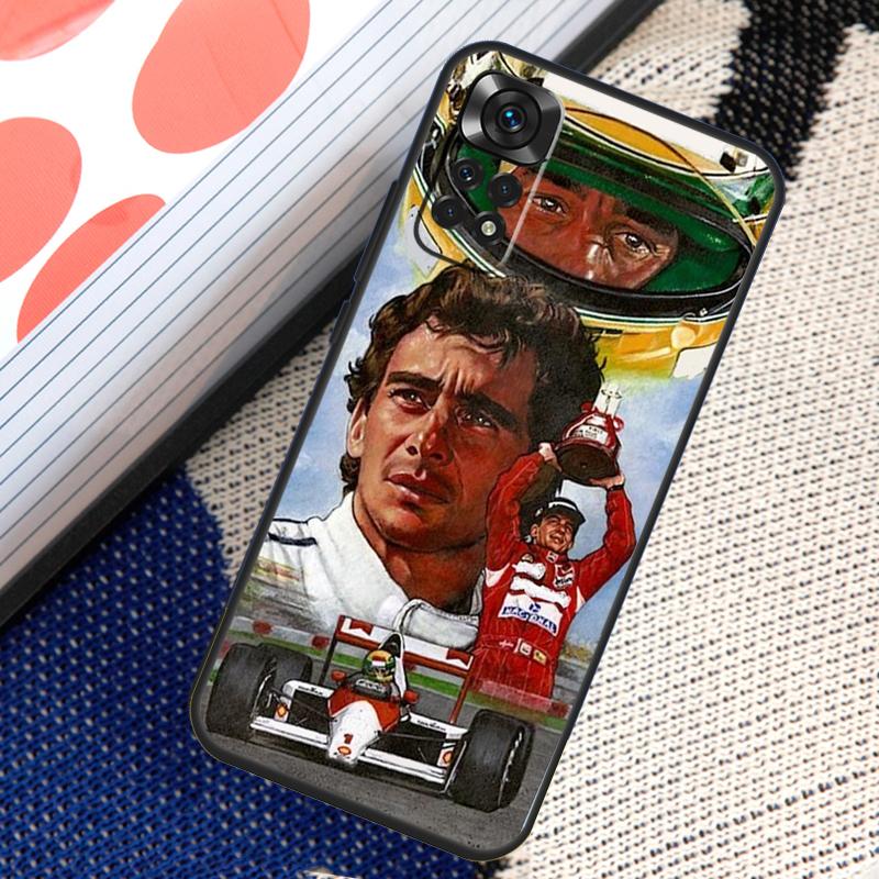 

Чехол для гонок Ayrton Senna F1 для Xiaomi Redmi Note 10 11 Pro 8 9 12 Pro 11S 10S 9S Redmi 9 10 12C 9C 10C задняя крышка Redmi 9C