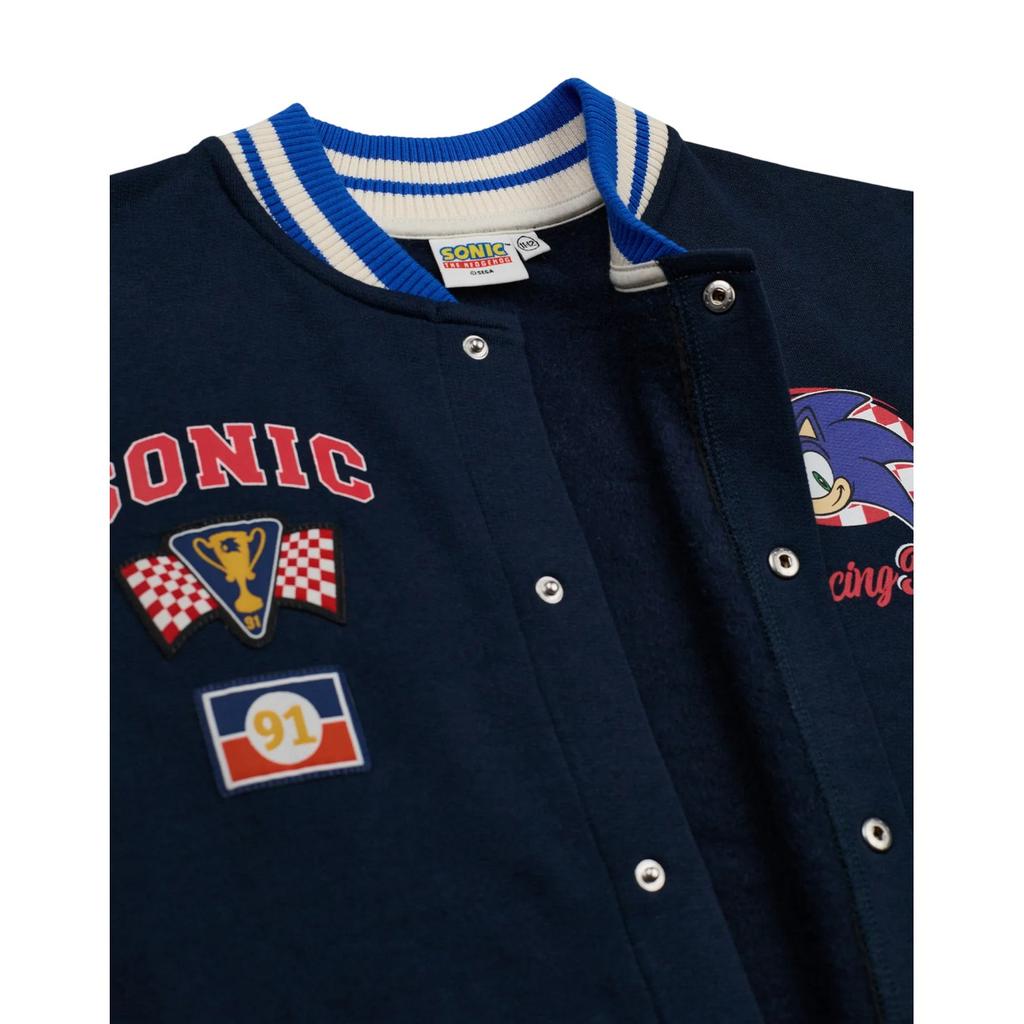 Sonic The Hedgehog Boys Racing Team Varsity Jacket
