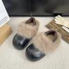 Slavic 22 winter new two wear velvet outer cotton shoes fluffy shoes Birkenstocks