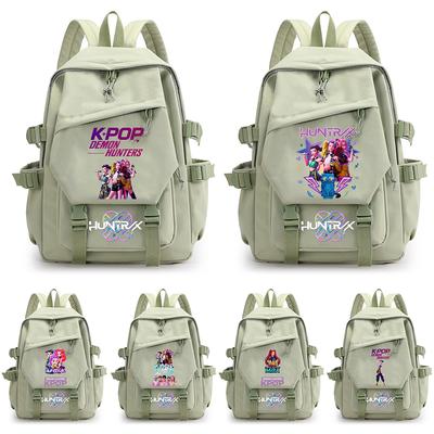 Sac à dos imprimé Anime Kpop Chasseurs de Démons pour Adolescent Garçon Fille Cartable Enfant Étudiant Sac à Livres Femme Grande Capacité Sac de Voyage Cadeau Enfant Mochila