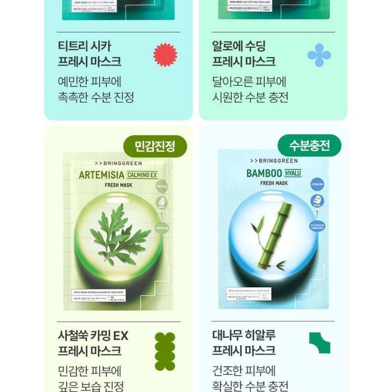 BRING GREEN - Fresh Mask Set - 6 Types
