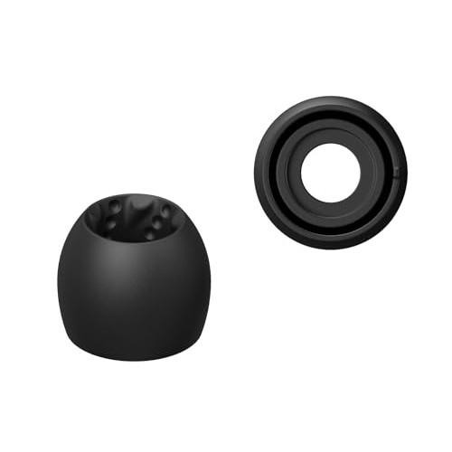 JVC Kenwood Victor EP-FX12S-B Earpiece Spiral Dot Pro 4 Pieces S Size Improved Sound Quality High Sound Isolation Silicone Material Black EP-FX12