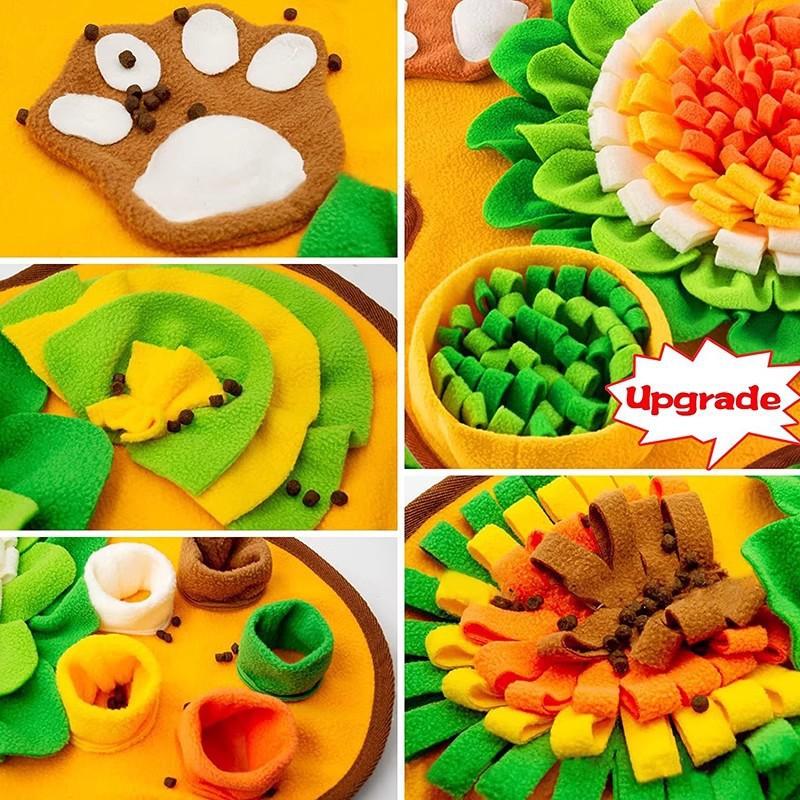 Interactive Sniffing Mat Dogs Cats - Plush Puzzle Feeder Toy Mental Stimulation Boredom Relief