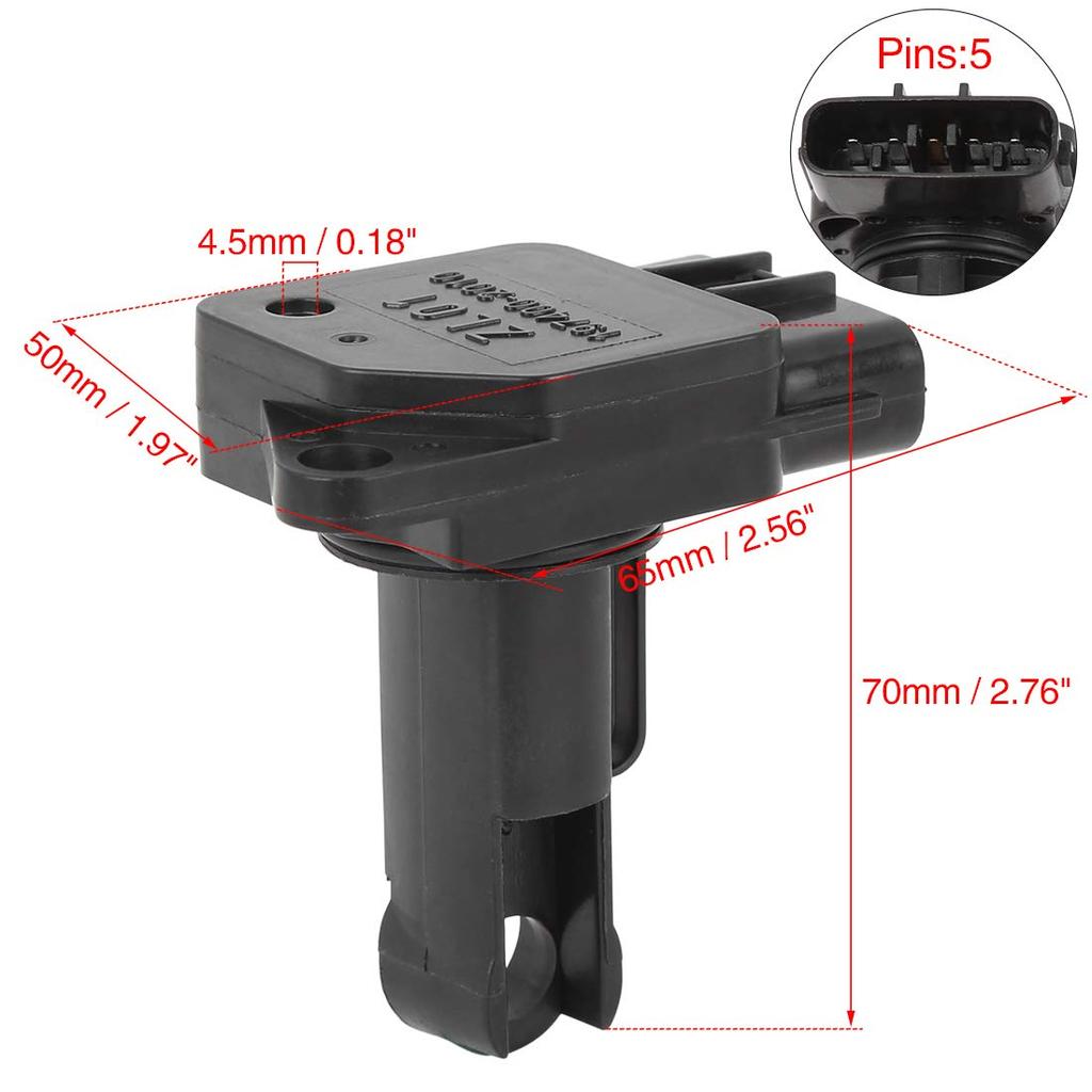 uxcell MAF Mass Air Flow Sensor for ZL01-13-215 2004-2008 Mazda RX-8 1.3L