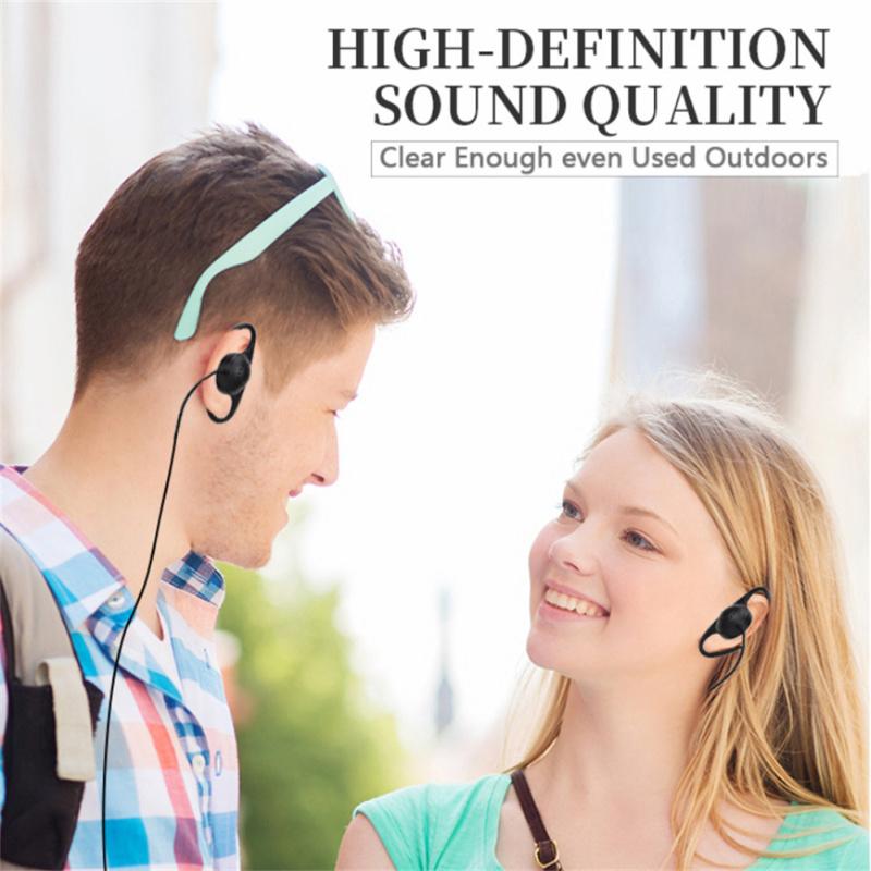 D Şekilli Yumuşak Kulak Kancalı Kulaklık 3.5mm Fiş Çift Kanallı Tek Taraflı Kulaklık Dizüstü Bilgisayar ile Uyumlu