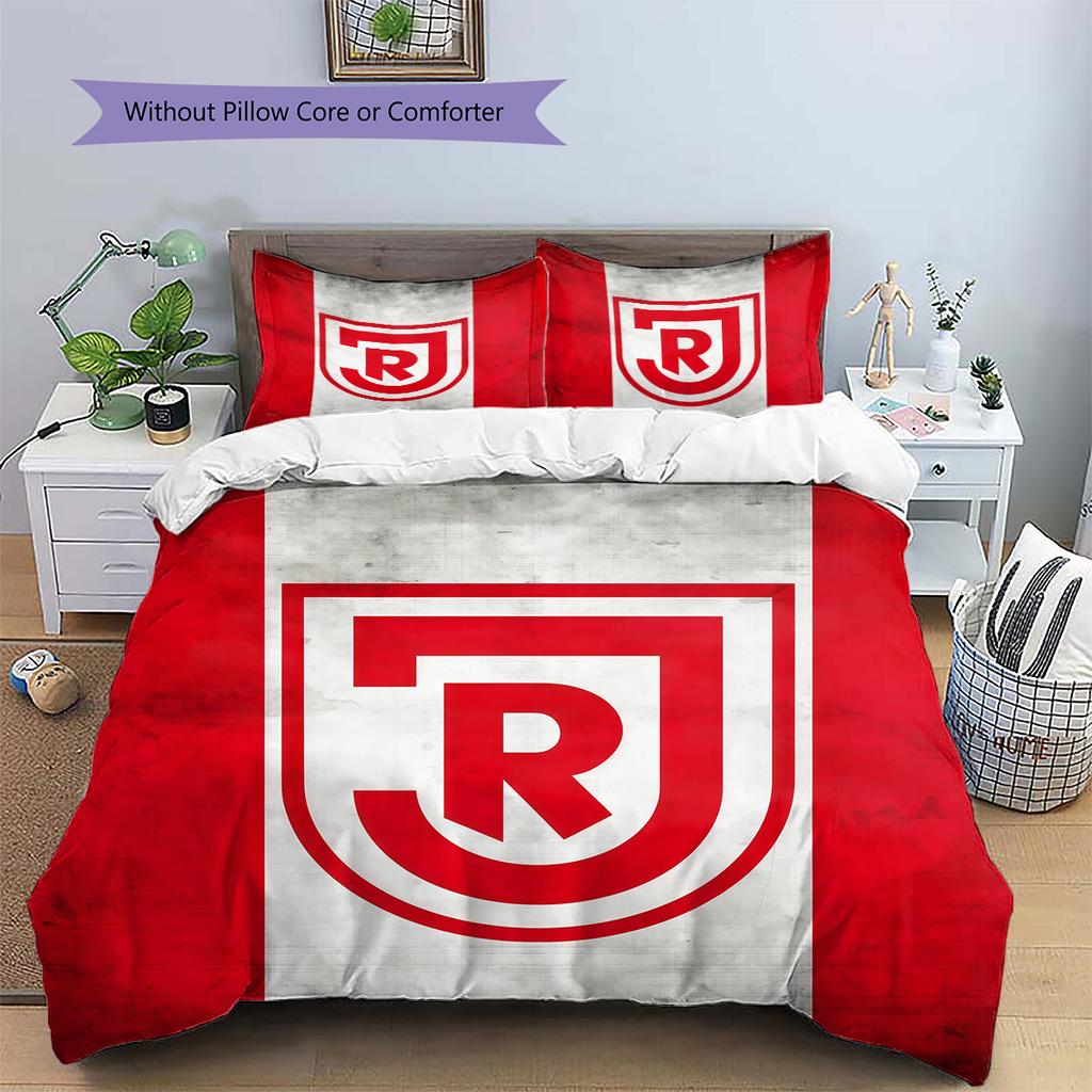 SSV Jahn Regensburg Pattern Bedding Quilt Set  Home Decoration  Gift (1 * duvet cover + 2 * pillowcase  without core)