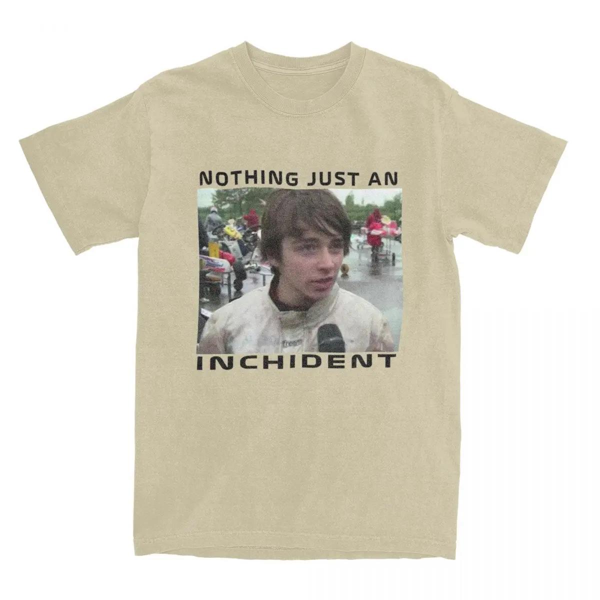 

Приголомшливі футболки Just An Inchident Charles Leclerc для чоловіків жінок Чисті футболки Сорочка з принтом Одяг S хакі