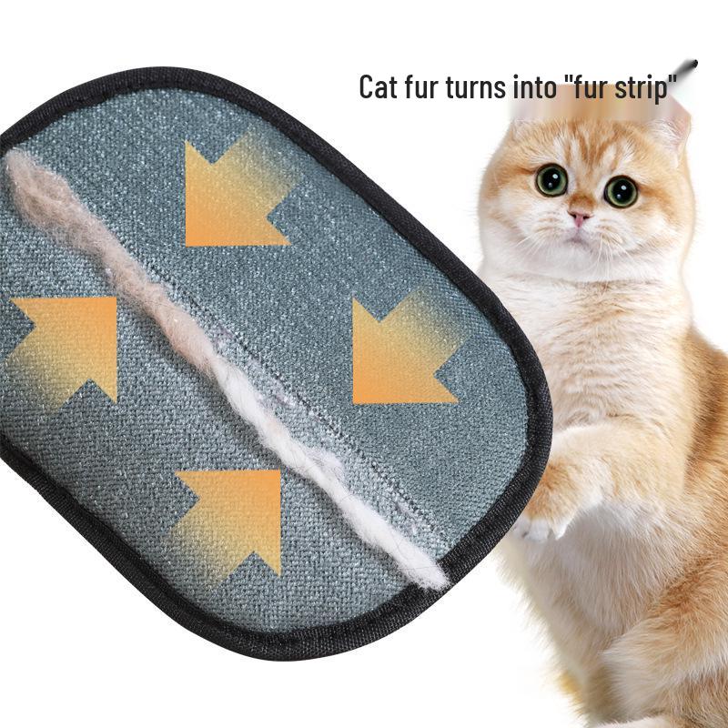 Pet Hair Removal Glove: Two-Way Bristle & Lint Roller for Cats