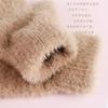 Simple plush plush half-finger anti-mink gloves, new warm autumn and winter hand socks can be Korean