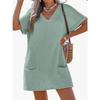 Copricostume da Spiaggia con Tasche e Scollo a V per Donna Yoga e Vacanze