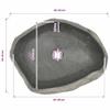 Vidaxl River Stone Sink, Oval, (45-53)X(34-41) Cm