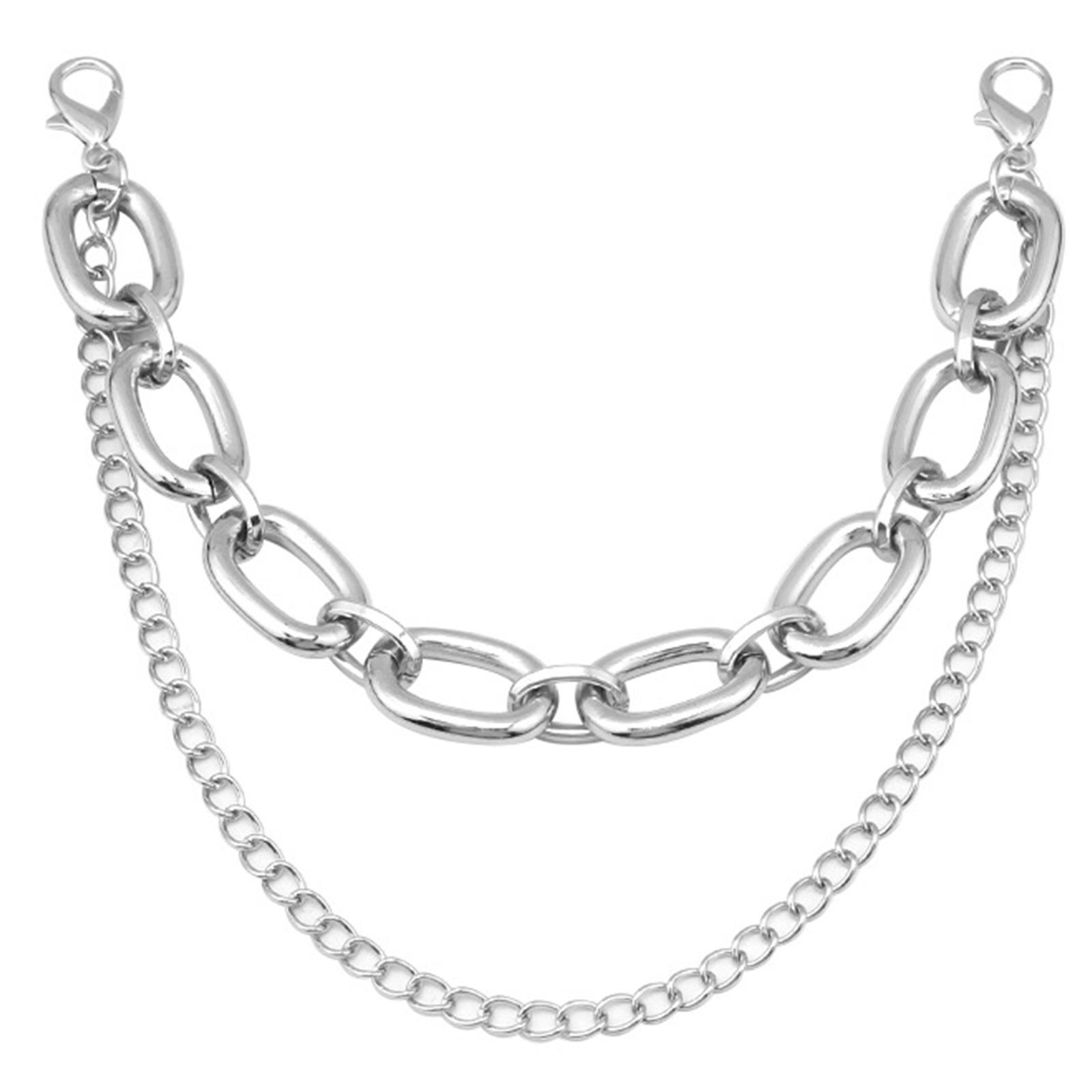 

Нежная цепочка для обуви в стиле панк, цепочка для обуви, браслет для брюк унисекс, классная эстетичная цепочка для повседневной носки и вечеринок H