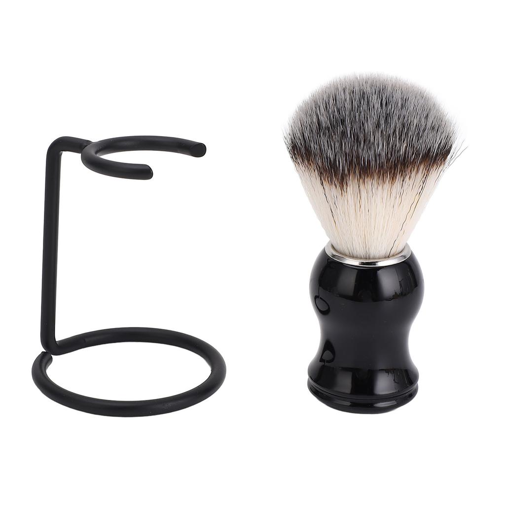 Men Beard Care Tool Set Shaving Brush with Stand Hair Shaving Brush with Holder for Shaving Cream Shaving Soap