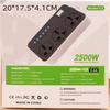 GA042 Power Strip With 6 USB Ports, 3 Sockets Combo 2000W Rated Power EU Plug EN Plug Child Safe Power Strip For Home Bedroom Office
