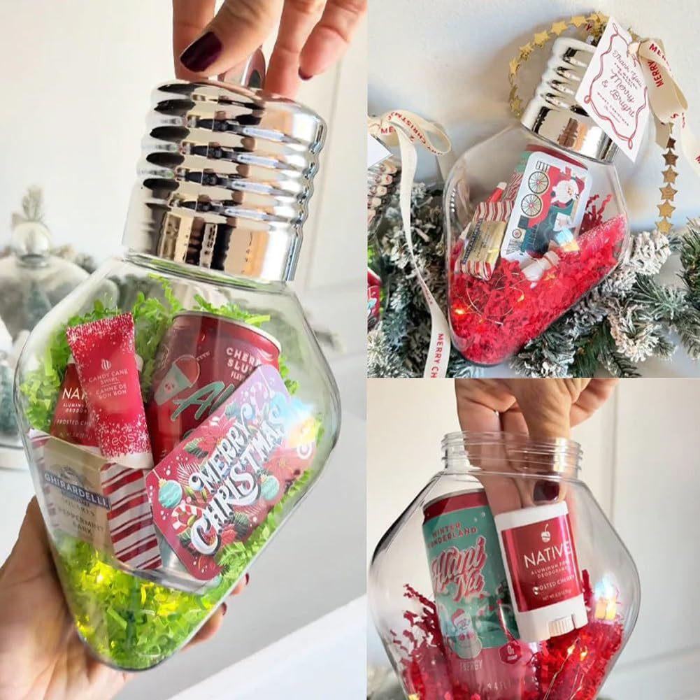 

Xmas Bulb Present Jar Transparent Xmas Bulbs Ornament For Xmas Tree Window Decor China Mainland
